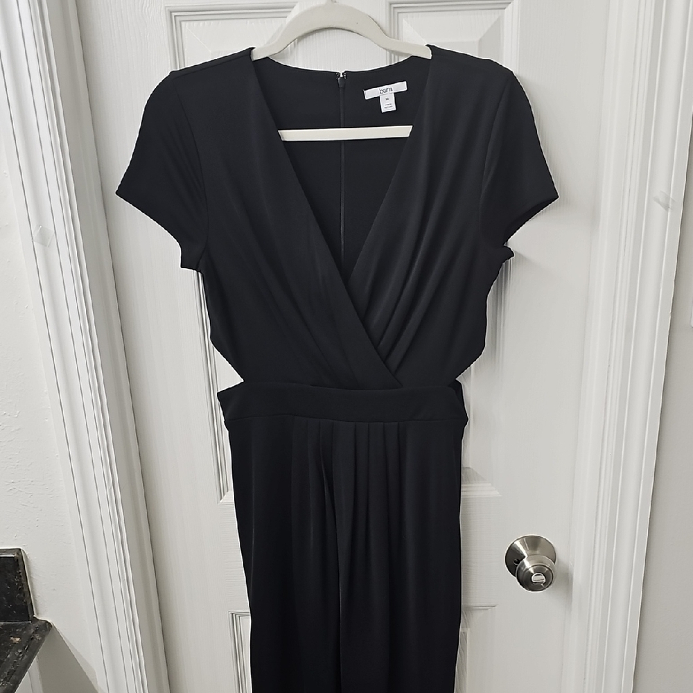 Black Short Sleeve Jumpsuit